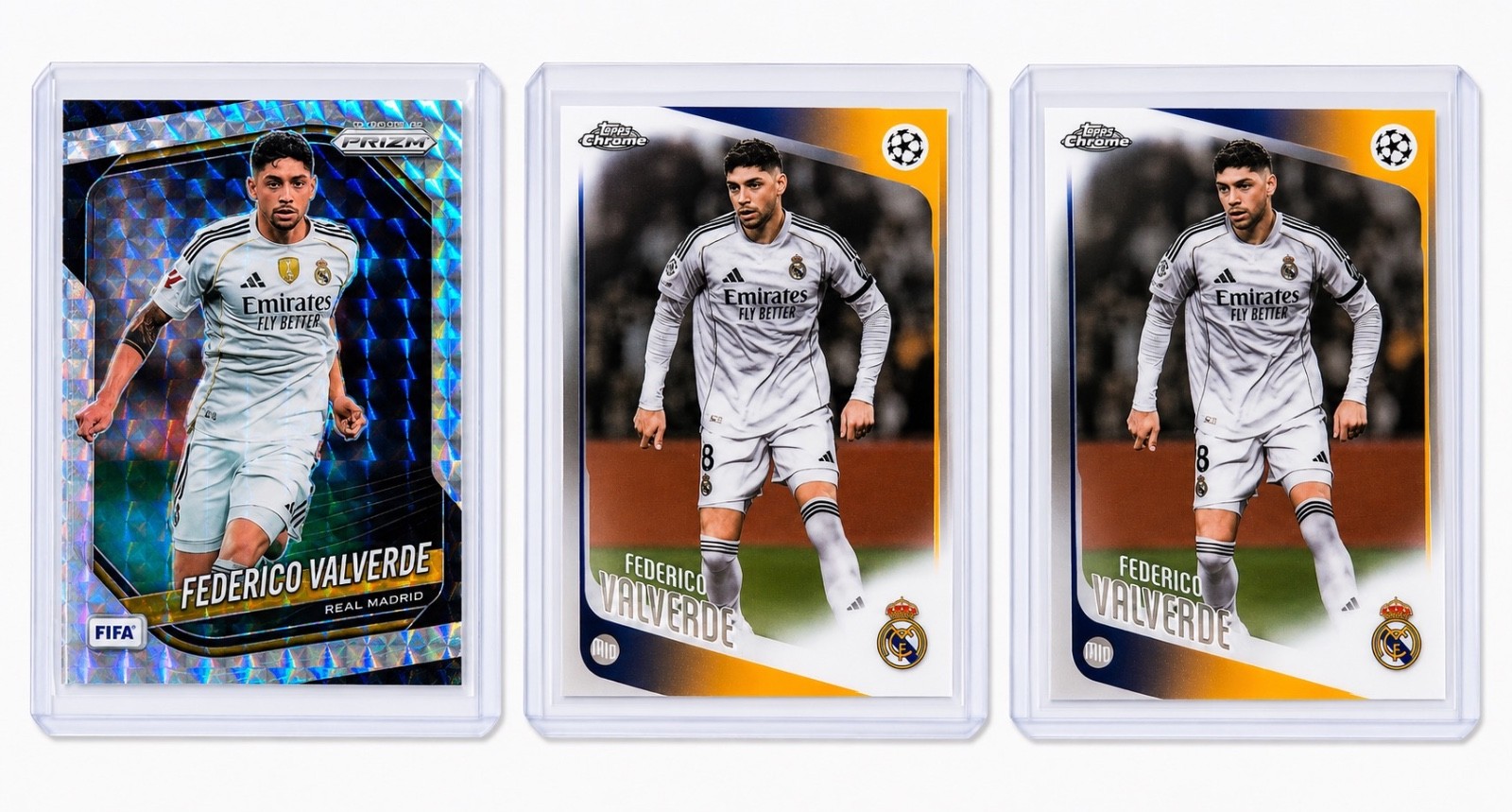 Uruguay Soccer Card Lot Federico Valverde Luis Suarez Pellistri RC Rochet Prizm  view 3