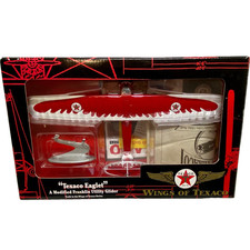 Vintage Texaco Eaglet Franklin Utility Glider Die-cast Airplane Coin Bank 2002