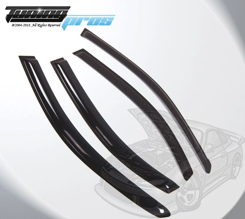 Juego de 4 viseras protectores de lluvia para ventana canal de humo para Hyundai Sonata 1996-2005 Foto 2 de 4