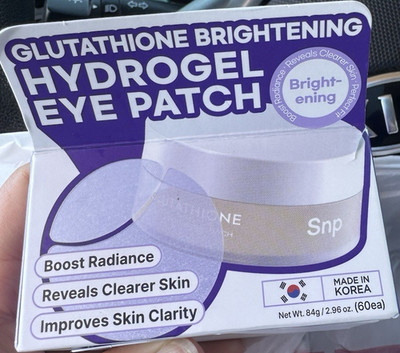 SNP Glutathione Brightening Hydrogel Eye Patch 60 Patches 84g Purple
