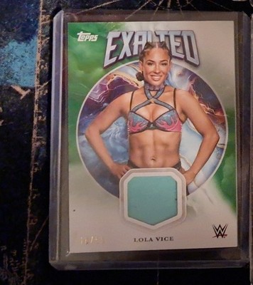 Topps WWE Lola Vice Exalted Relics Green/50!!! Let's Make A Deal!