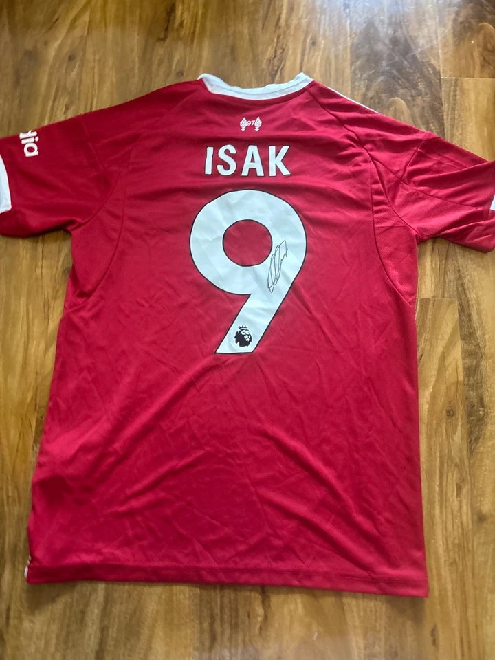 Signed Isak Shirt Liverpool Fc - Image 1 of 4