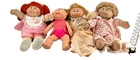 Lot of 4 Vintage 1980s Cabbage Patch Kids Xavier Roberts Dolls - with clothing