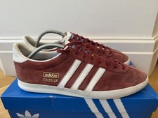 Adidas Gazelle UK10 2015 Beautiful Burgundy Colourway Rare Deadstock