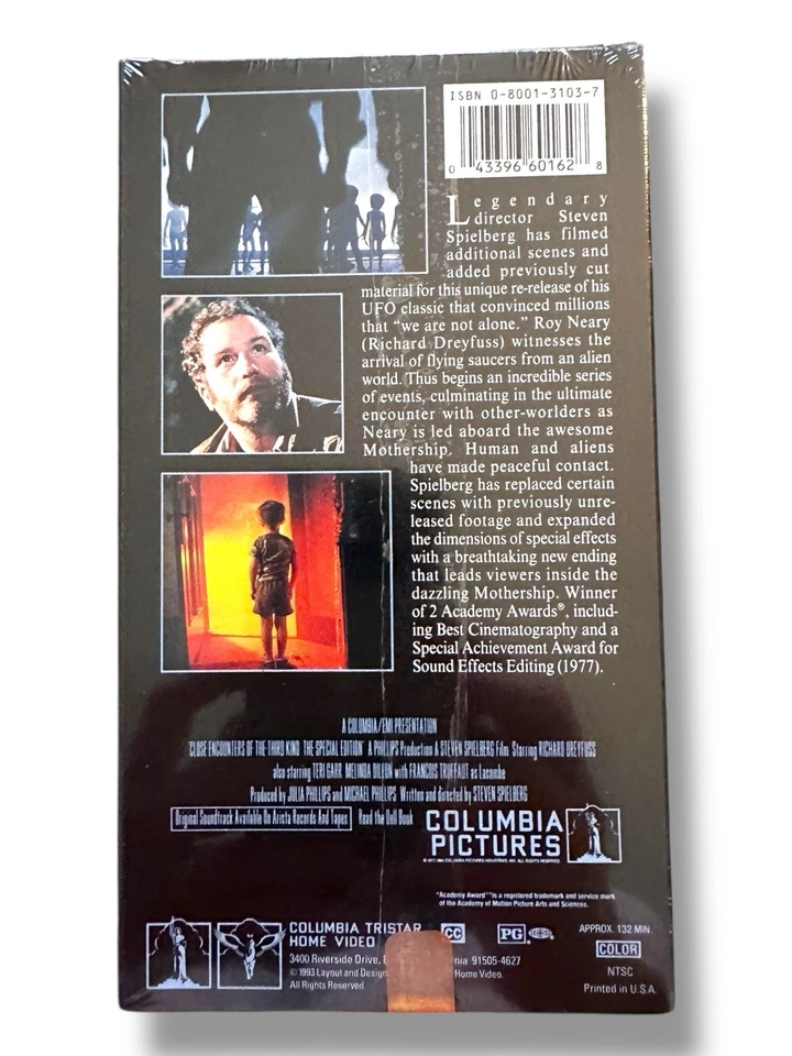 Close Encounters of the Third Kind VHS Factory Sealed Richard Dreyfuss NEW - Image 2 of 2