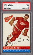 1954-55 Topps #51 Ted Lindsay Detroit Red Wings PSA 5