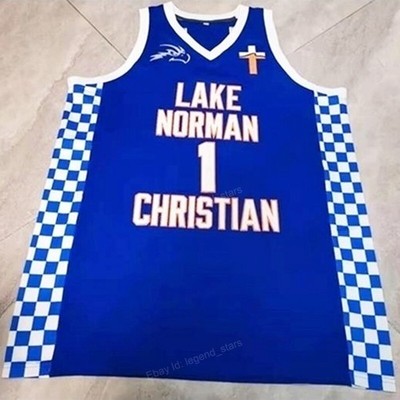 Custom Mikey Williams #1 Lake Norman Basketball Jersey Stitched Blue Any Names