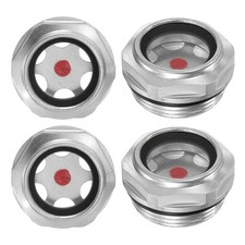 4-Pack Air Compressor Oil Sight Glass M30 x 1.5mm Toughened Glass