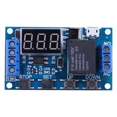 ˇAdjustable Timer Relay Module For DC 6V~30V On/Off Cycle