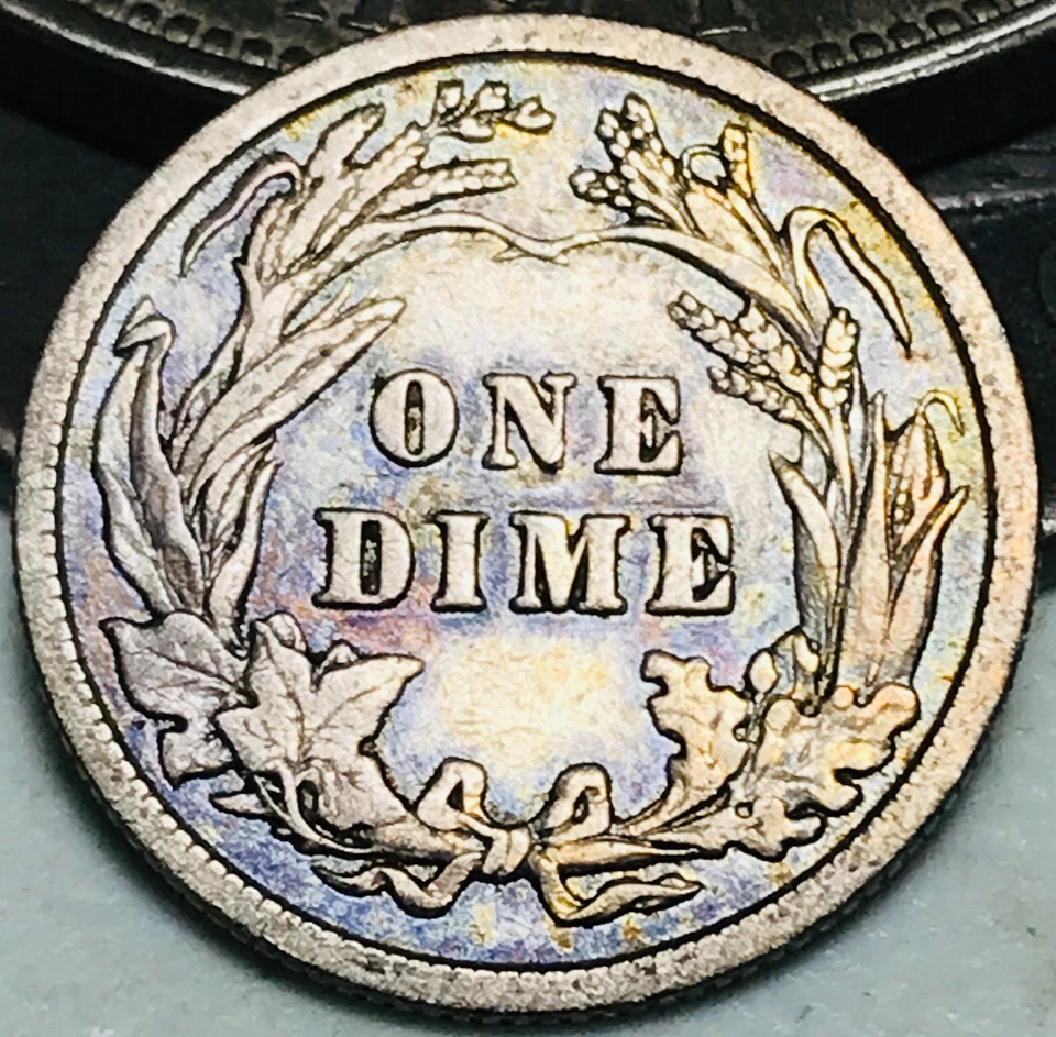 1913 Barber Dime 10c Liberty Head Ungraded Choice Silver US Coin CC28027 - Image 2 of 4