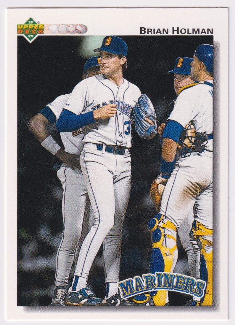 1992 Upper Deck Brian Holman Seattle Mariners #595