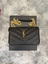 Saint Laurent Loulou  Bag Black Leather