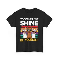 Funny Llama T-Shirt – Together We Shine Animal Graphic Tee Unisex