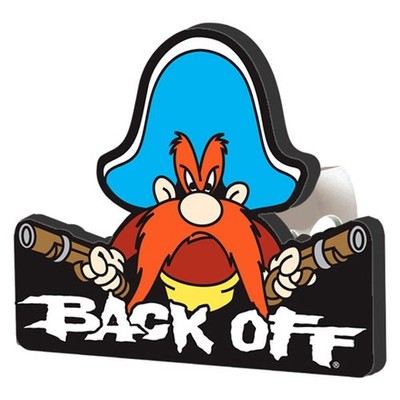 Plasticolor Hitch Cover w Yosemite Sam Back Off Logo for 2'' Receivers
