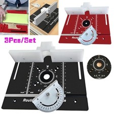 360° Angle Router Table Insert Plate Metric/Imperial Woodworking Router Tool