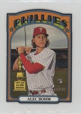 2021 Topps Heritage 1972 Die-Cuts Alec Bohm #72DC-12 0sx8