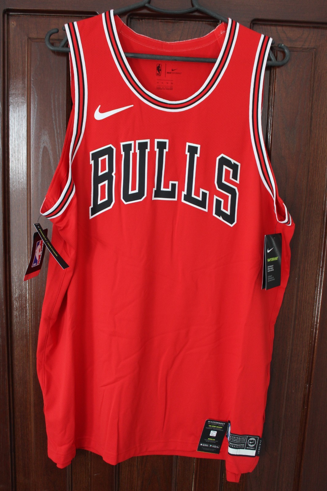 Chicago Bulls Auténtico Baloncesto Camiseta en Blanco Camiseta Roja Talla XL