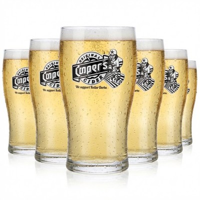 6x Coopers Cider Glas 0,3l Becher Ciderglas''We support Roller Derby'' Tulip