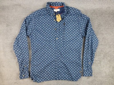 Triple Five Soul NYC Shirt Long Sleeve Button Up Blue Anchor AOP SZ LG NWT Prepy