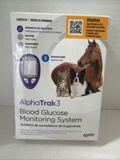 AlphaTrak 3 Blood Glucose Monitoring System Kit Pets Diabetic Cats Dogs Horses