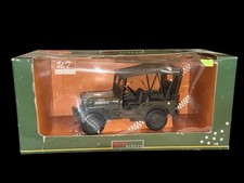 UT Models 1/18 Scale US Army Willy's Jeep With Canvas Top Diecast Green NIB