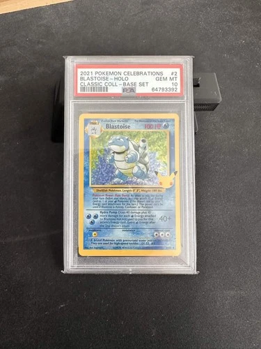 2021 Pokemon Blastoise Classic Collection Holo Celebrations #2 PSA 10