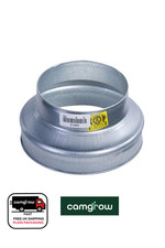 Metal Ducting Reducers - 4" 5" 6" 8" 10" 12 Inch For Fans & Ducting Hydroponics
