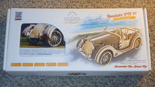 UGEARS Roadster VM-01 Wooden Mechanical Model Kit Open Box Sealed Parts