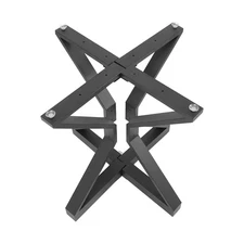 28 Inch Heavy Duty Pedestal Metal Table Base Dining Furniture Legs Black X-Frame