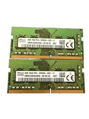 SK Hynix 16G (2x8GB) PC4-25600 (DDR4-3200) SODIMM Memory Module HMA81GS6DJR8N-XN