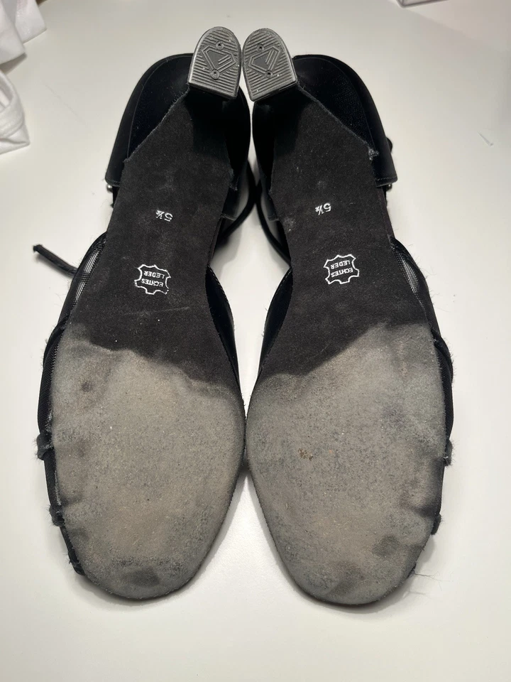 Elegante Damen Tanzschuhe Diamant Schwarz Größe 5 1/2 - Bild 3 von 4