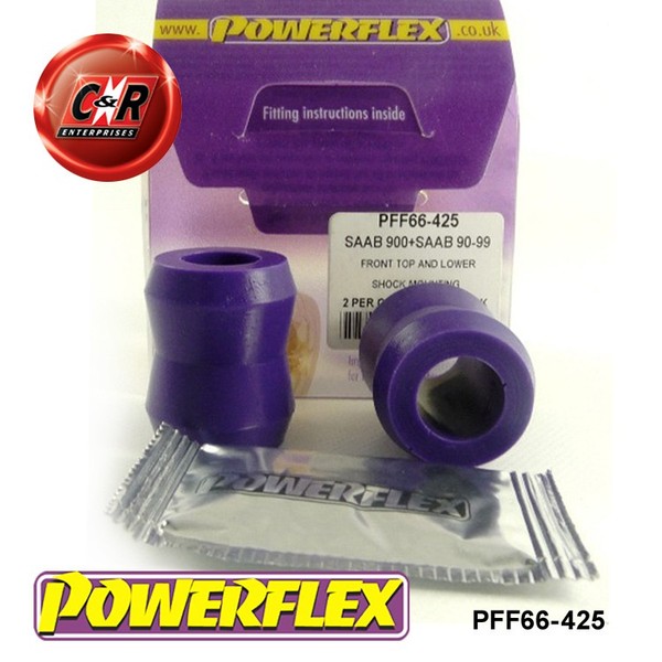 Powerflex Road PFF66-425 Obere StoßDäMpferbuchsen Vorne & Hinten-image