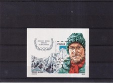 SA40f Poland 1988  Olympic Silver Medal for Jerzy Kukuczka mint minisheet