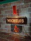 Vintage MICHELOB Lighted Beer Bar Advertising Sign Working 303-413 St. Louis, MO