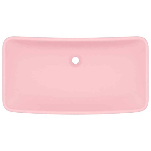 vidaXL Lavandino Lusso Rettangolare Rosa Opaco 71x38 cm in Ceramica - Foto 6 di 6