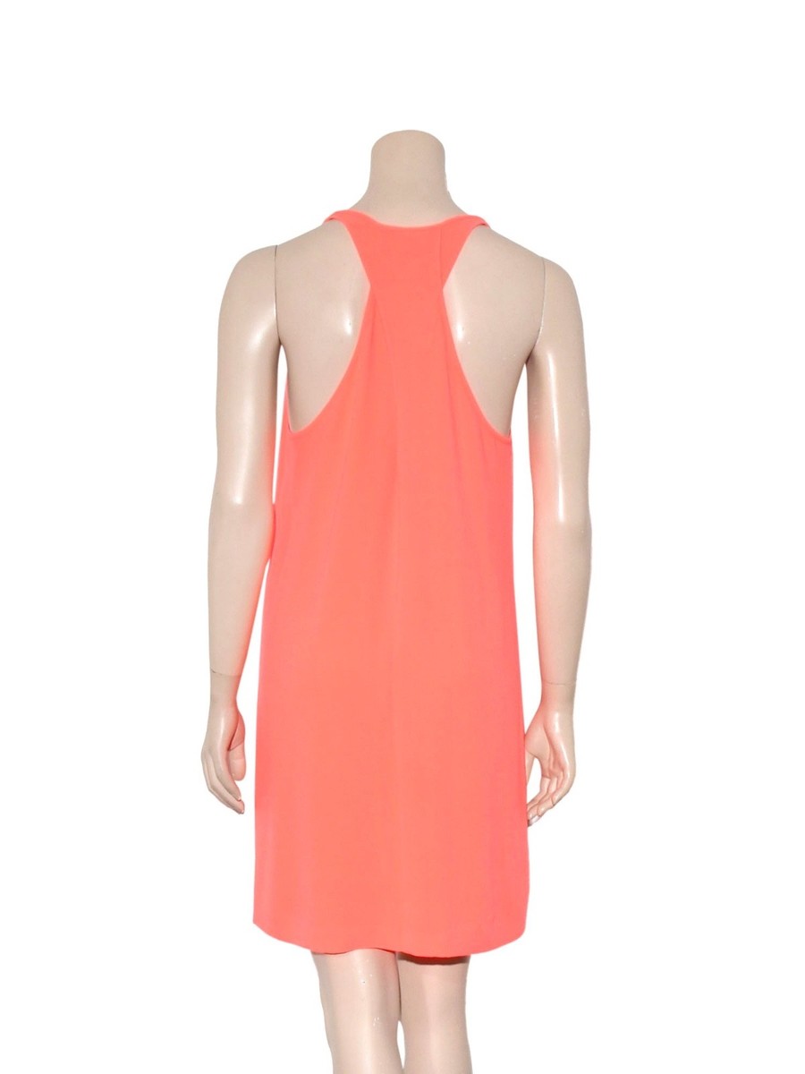 maje orange dress Mini linen dress
