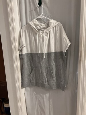 Victorias Secret Gray Hooded Poncho Sweatshirt Size M