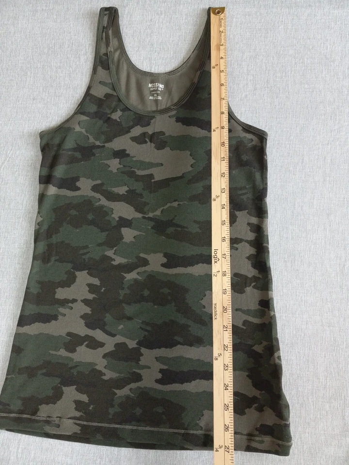 Blusa Top Mossimo Supply Company Para Mujer 2XL Elastizada Coumaflage Verde Militar Foto 2 de 4