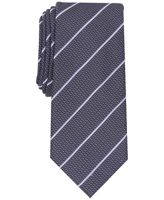 Club Room TEAL Men's Harro Stripe Silk Blend Textured Slim Tie, O/S