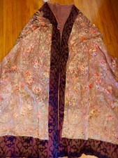 Edwardian Era 1907 Silk Lace Shawl /French