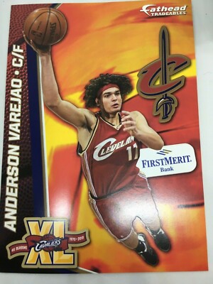 RARE Cleveland Cavaliers Anderson Varejao FATHEAD Tradeables 5x7 FREE SHIP!