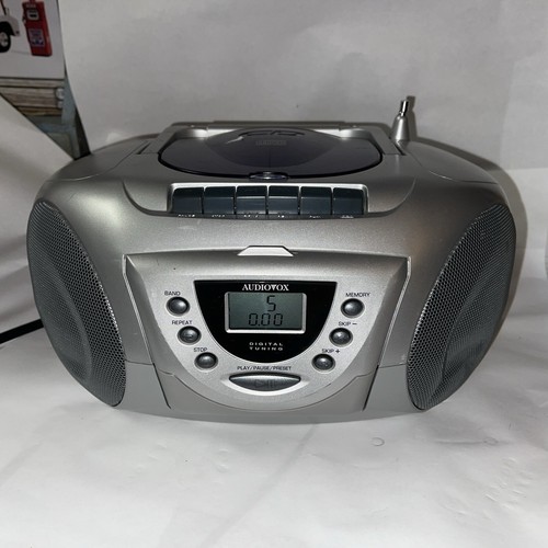 Audiovox Model CD1831 Portable System AM FM Radio CD & Cassette Player