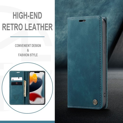 Etui Komórka Ochrona do Apple iPhone 13 Pro Max Case Flip Cover Pokrowiec Etui Niebieskie - Zdjęcie 8 z 8