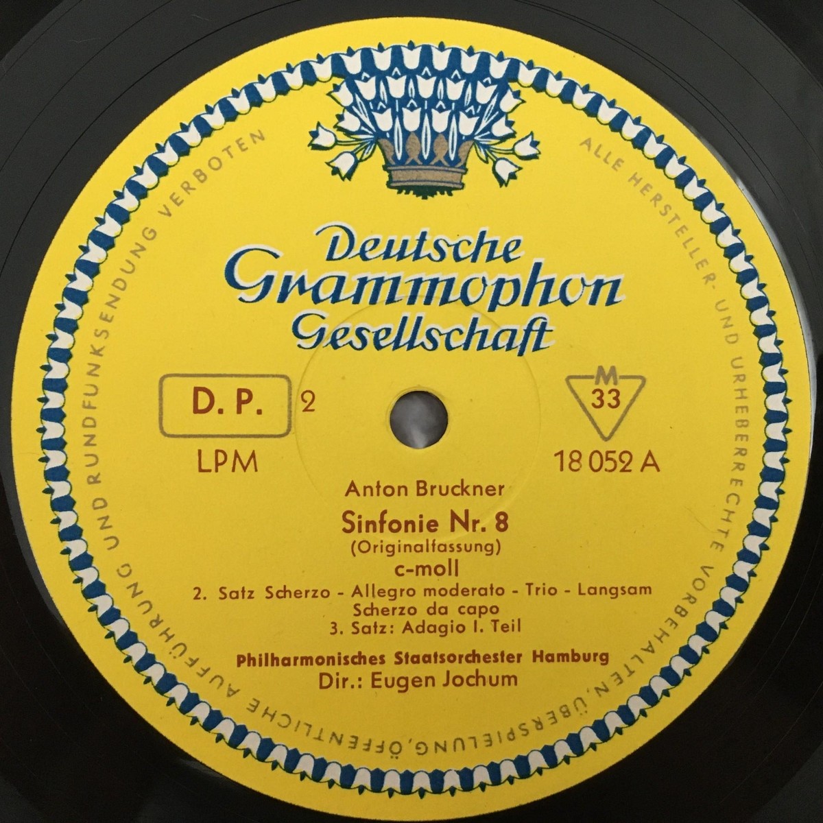 Q531 Bruckner Symphony No.8 Jochum DGG LPM 18 052 Tulip | eBay