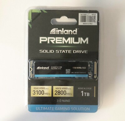 Inland Premium 1TB SSD 3D NAND 2280 PCIe NVMe x4