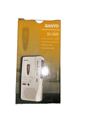 Sanyo TRC-650M Diktiergerät Kassetten Vioce Recorder gebraucht guter Zustand Vintage  