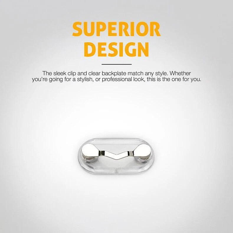 PACK de 2 soportes magnéticos para gafas con etiqueta de nombre insignia gafas de sol soporte audaz Foto 4 de 4