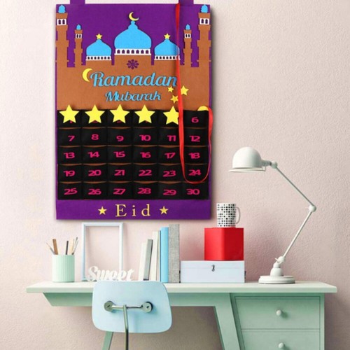 Hängen Fühlte Countdown Hochzeit Countdown Zeichen Ramadan Geschenke Für Kinder - Bild 8 von 11