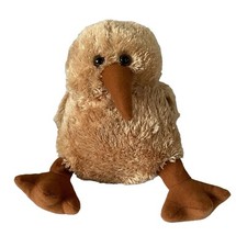 Kiwi  Friends New Zealand Kiwi Brown Bird Plush Stuffed Animal Toy 7-1/2"