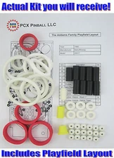 1992 Bally/Midway The Addams Family Pinball Machine Rubber Ring Kit